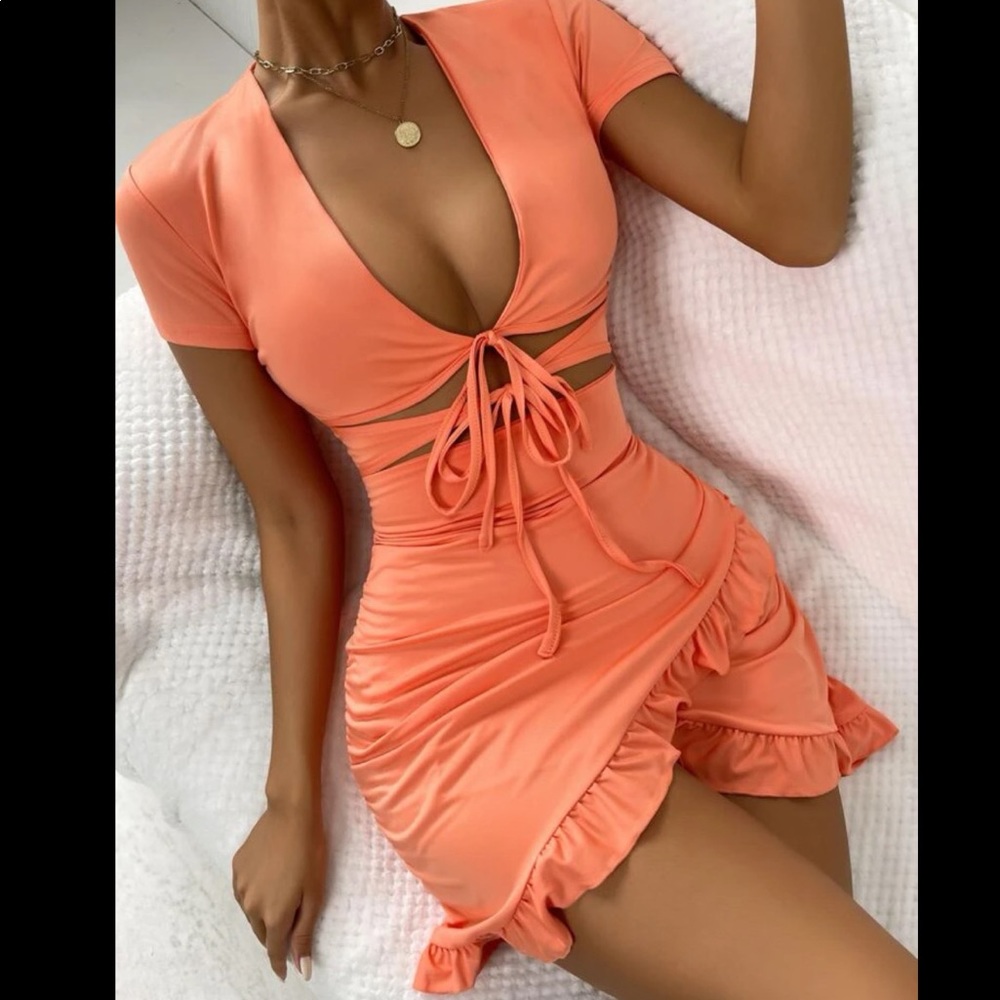Orange dress